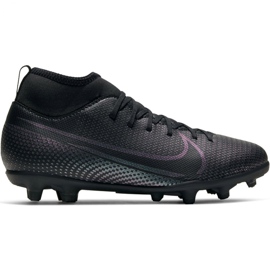Nike Mercurial Superfly 7 Club FG / MG Jr AT8150-010 jalkapallokengät musta monivärinen