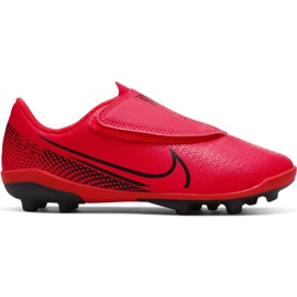 Nike Mercurial Vapor 13 Club Mg PS (V) Jr AT8162-606 jalkapallokengät monivärinen punainen