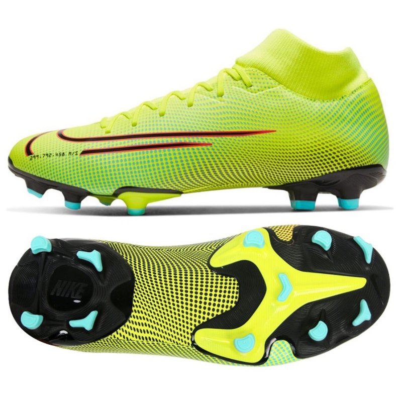 Nike Mercurial Superfly 7 Academy Mds FG / MG M BQ5427-703 jalkapallokengät keltainen keltainen