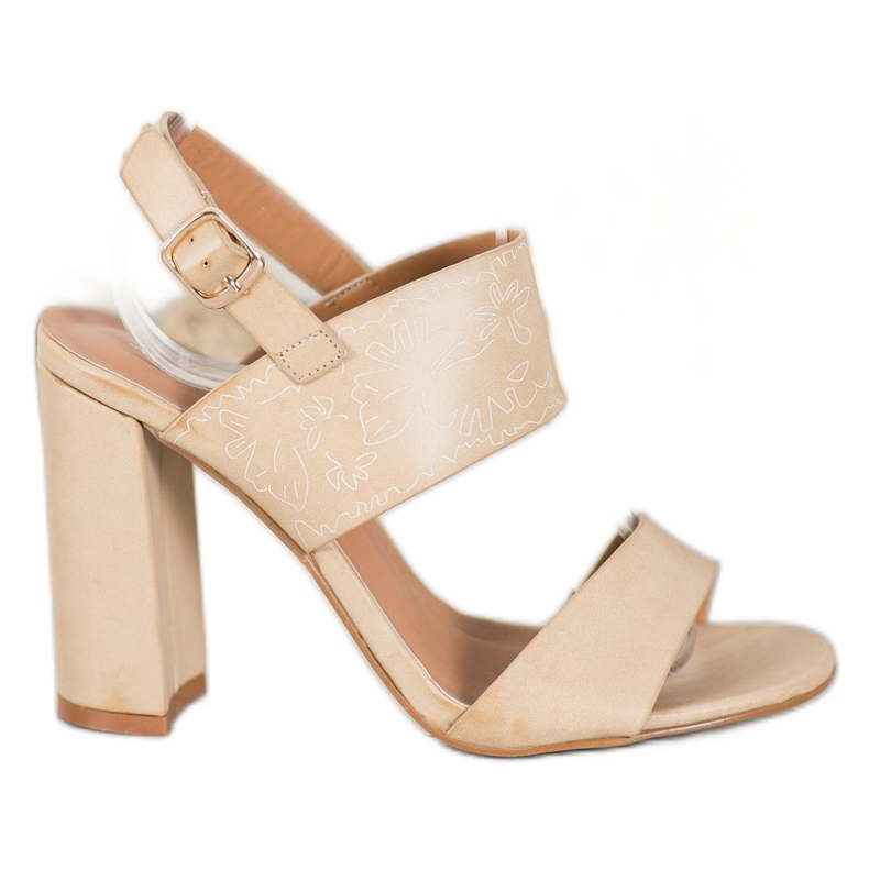 Small Swan Sandaalit Kuviolla ruskea