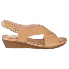 Small Swan Mukavat beige sandaalit