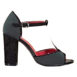 Goodin Leopardikuvioiset mokkanahkaiset sandaalit ruskea musta Goodin Leopardikuvioiset mokkanahkaiset sandaalit ruskea musta