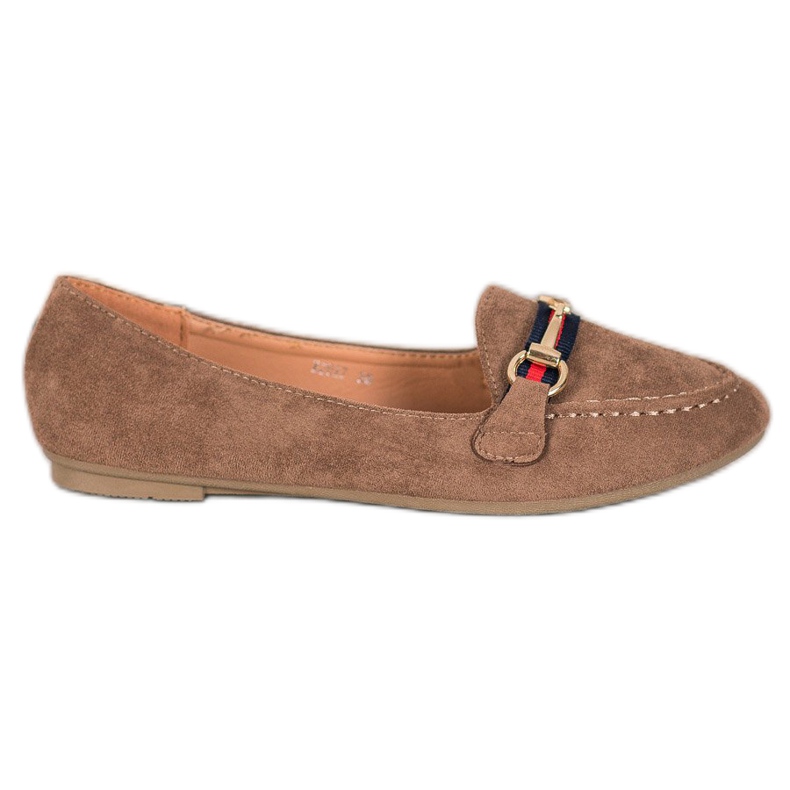 Fama Suede Lords Ornamentilla ruskea