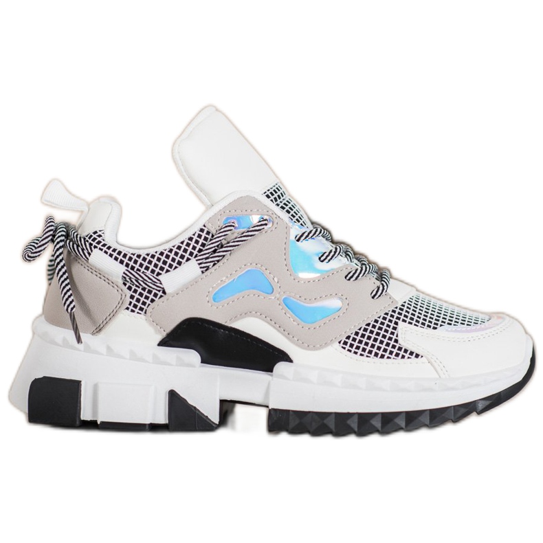 Seastar Tyylikkäät lenkkarit holoefektillä valkoinen monivärinen