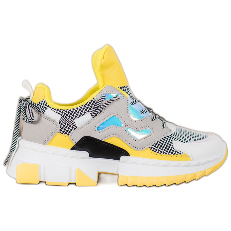 Seastar Tyylikkäät lenkkarit holoefektillä monivärinen keltainen