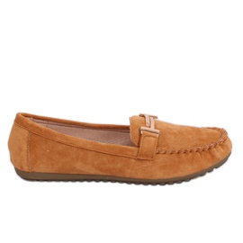 Naisten loaferit kameli ZA01P Camel ruskea