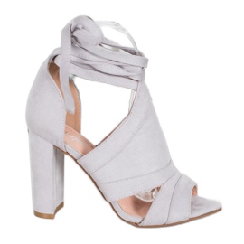 Seastar Sidotut sandaalit baarissa harmaa