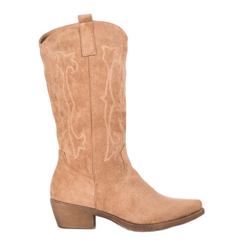 Seastar Korkeat lehmityttö kuvion kanssa ruskea