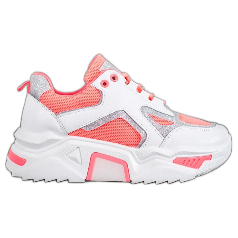 Seastar Muodikkaat lenkkarit glitterillä valkoinen oranssi