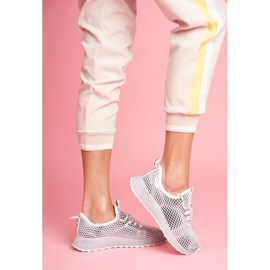 Valkoiset naisten urheilukengät Big Star FF274349 valkoinen