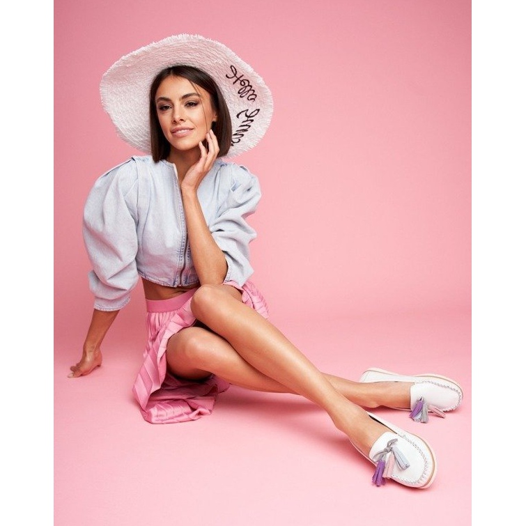 EVE Naisten valkoiset nahkakenkä 20PB32-1833 valkoinen