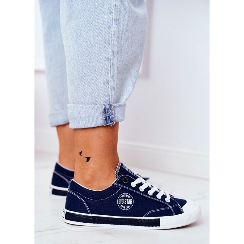 Naisten tummansiniset lenkkarit Big Star FF274229 laivastonsininen