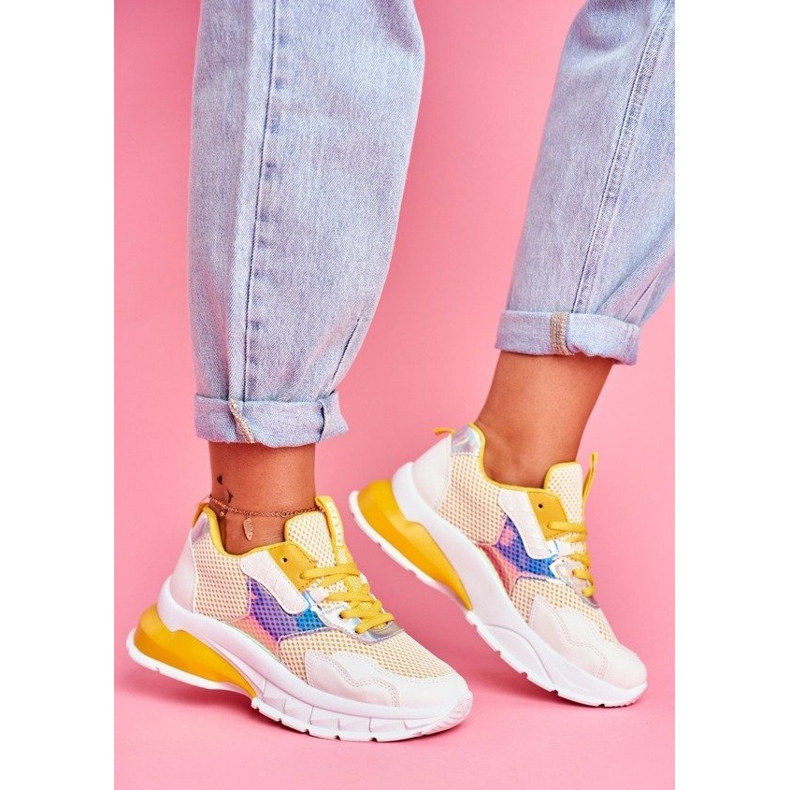 SEA Keltaiset urheilukengät LA82 monivärinen keltainen