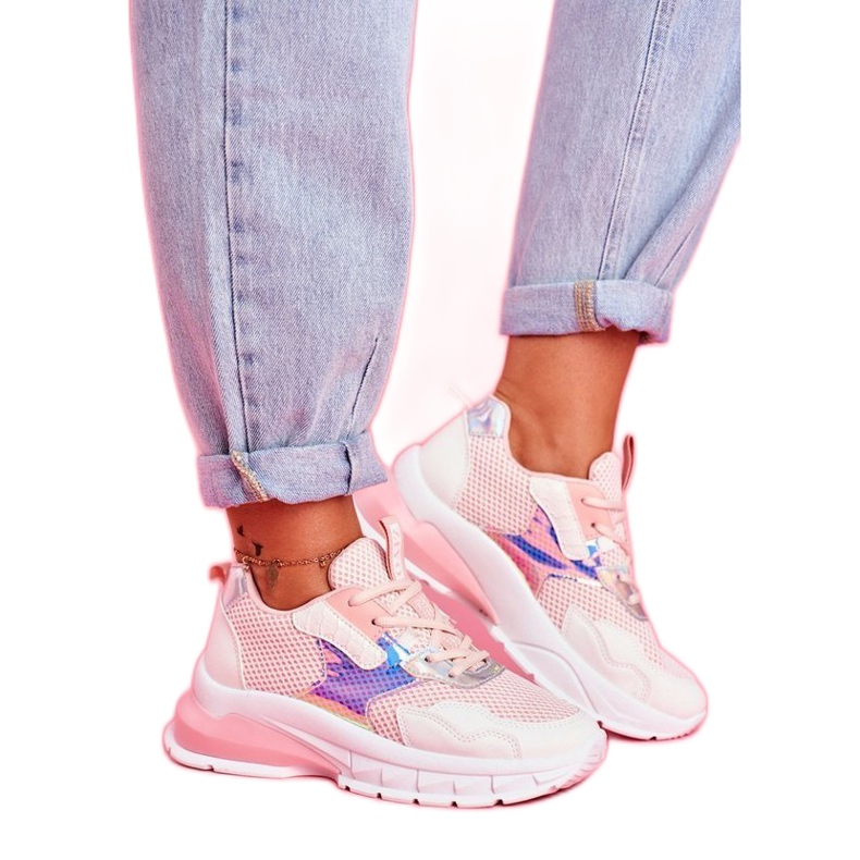 SEA Vaaleanpunaiset LA82 -urheilukengät vaaleanpunainen monivärinen