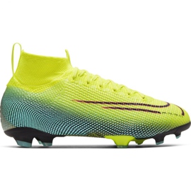 Nike Mercurial Superfly 7 Elite Mds Fg Jr BQ5420-703 jalkapallokengät keltainen keltainen