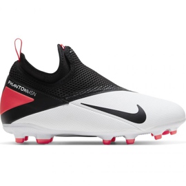Nike Phantom Vsn 2 Academy Df FG / MG Jr CD4059-106 jalkapallokengät valkoinen valkoinen