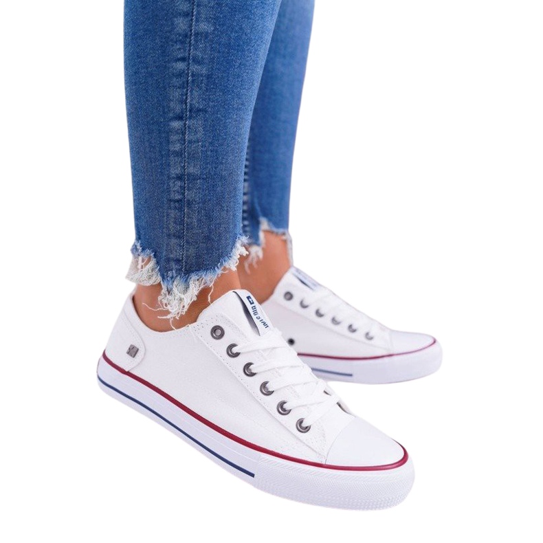 Naisten lenkkarit Big Star Rubber Toe White DD274336 valkoinen