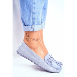 S.Barski Siniset naisten mokkanahkakengät A199-C sininen S.Barski Siniset naisten mokkanahkakengät A199-C sininen