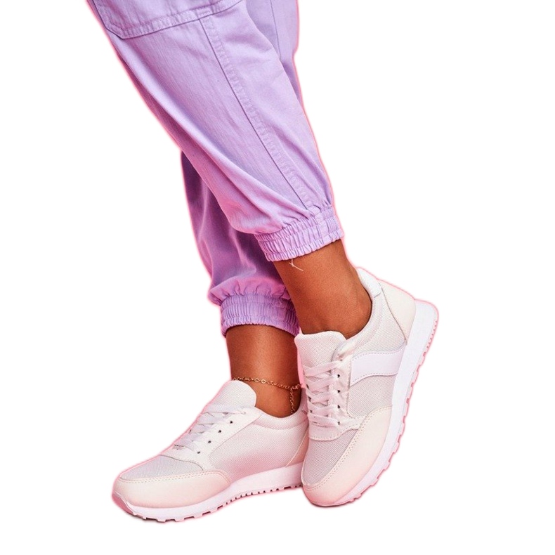 SEA BL189 beige -urheilukengät naisille valkoinen ruskea