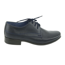 Gregors Pojat kengät nahkaiset laivastonsininen insertti