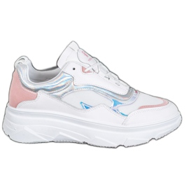 SHELOVET Muodikkaat valkoiset lenkkarit valkoinen monivärinen