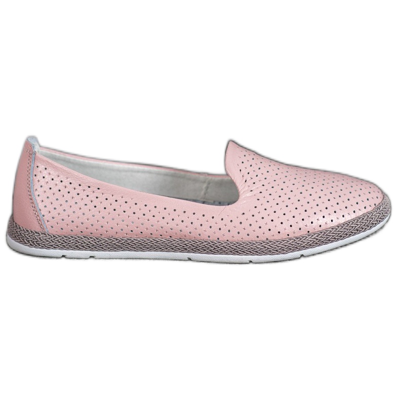 Filippo Nahkaiset avoimet herrat vaaleanpunainen