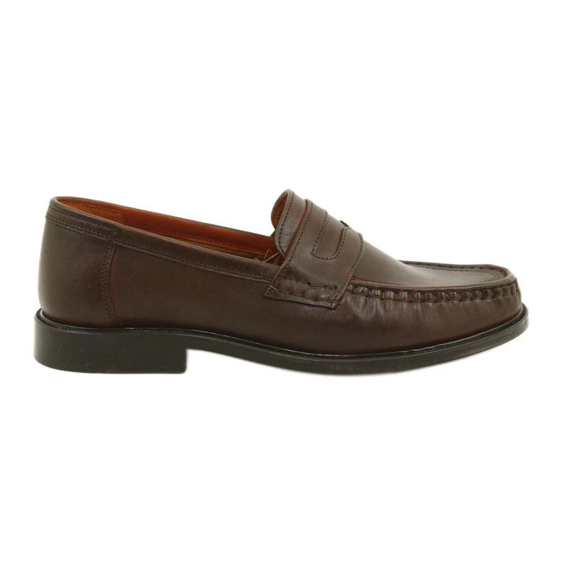 Pilbut Ruskeat Morello-nahkaiset loaferit