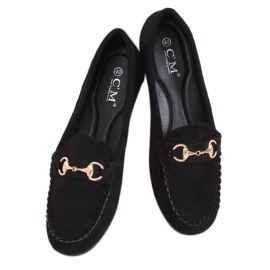 Mustat mokkanahkakengät 77-192 Musta Mustat mokkanahkakengät 77-192 Musta