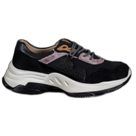 Goodin Mukavat nahkakengät musta