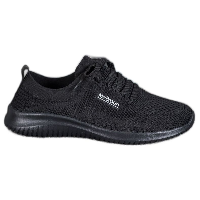 SHELOVET Sidotut tekstiilikengät musta