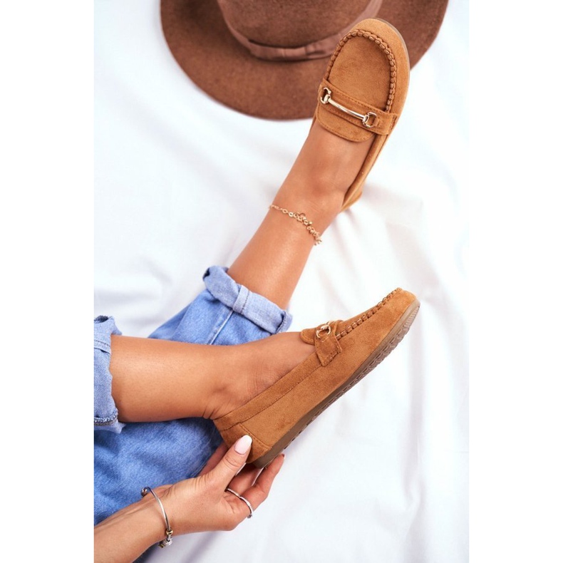 BUGO Ruskeat naisten mokkanahkakengät 99-01A