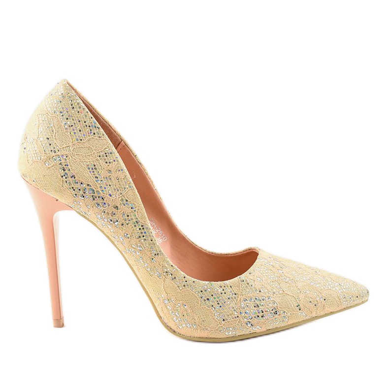 Vaaleanpunaiset klassiset korkokengät GH-2510 vaaleanpunainen monivärinen