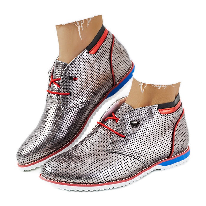 BM Klassiset hopeiset jazzkengät JFL654-2 hopea