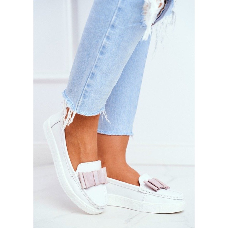 S.Barski Valkoiset ja vaaleanpunaiset naisten kengät LR92035 vaaleanpunainen