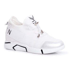 SEA Naisten valkoiset urheilukengät, joissa vetoketju ja kiristysnauha NB358 valkoinen