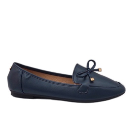 Tummansininen ekonahkainen ballerina-lipasto 9F175