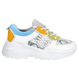 SHELOVET Muodikkaat lenkkarit valkoinen monivärinen