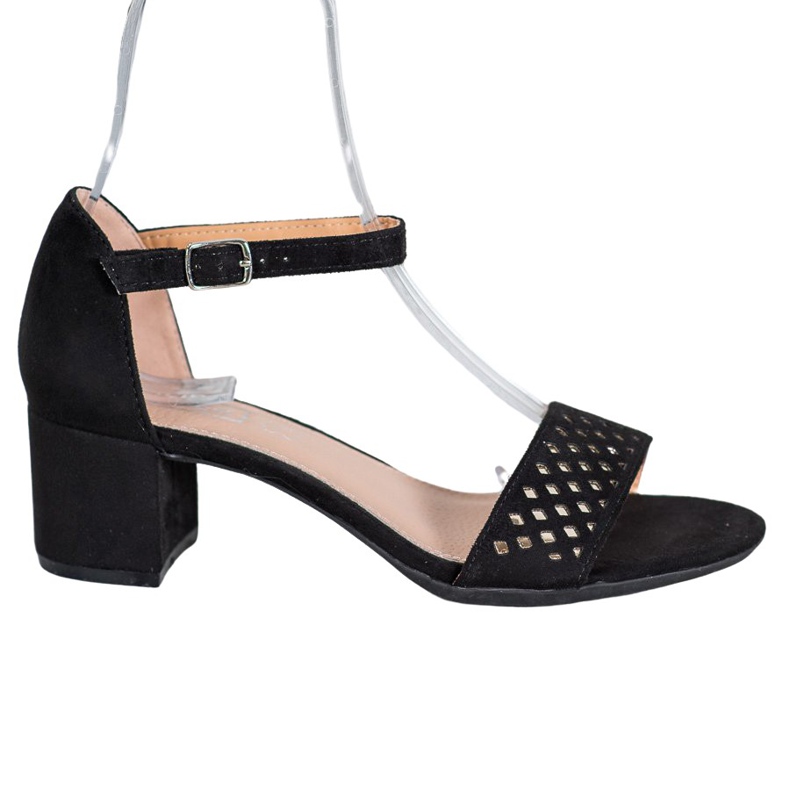 Filippo Tyylikkäät sandaalit korkokengissä musta