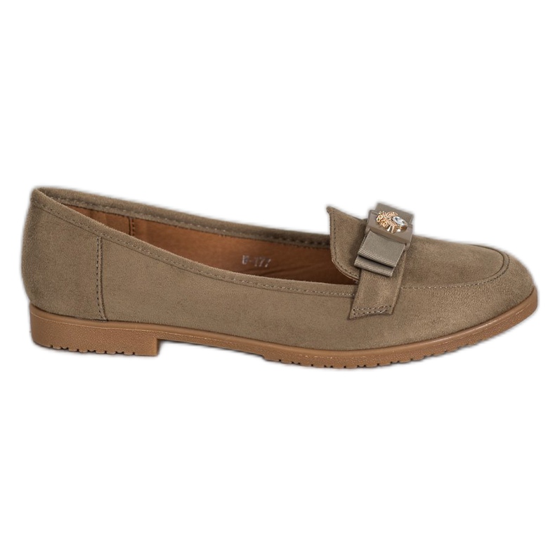 Miss Laura Herrat koristeellisella keulalla khaki vihreä