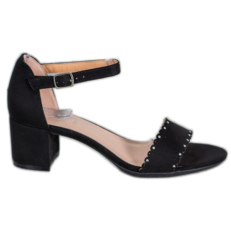 Filippo Mokkanahkaiset helmet musta