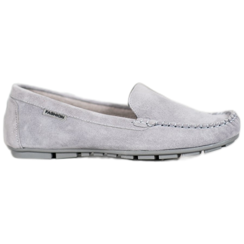 Klassinen nahka VINCEZA Moxins harmaa