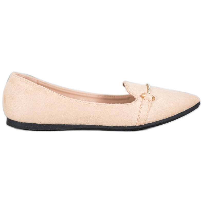 SHELOVET Ballerina Spitzissä ruskea