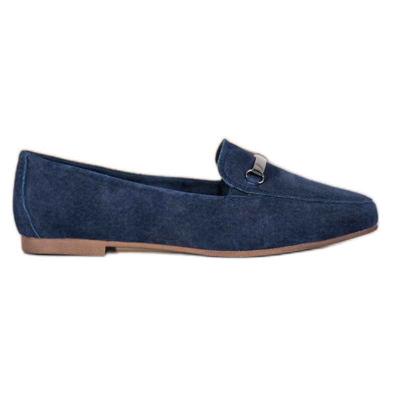 Filippo Navy Leather Lords sininen