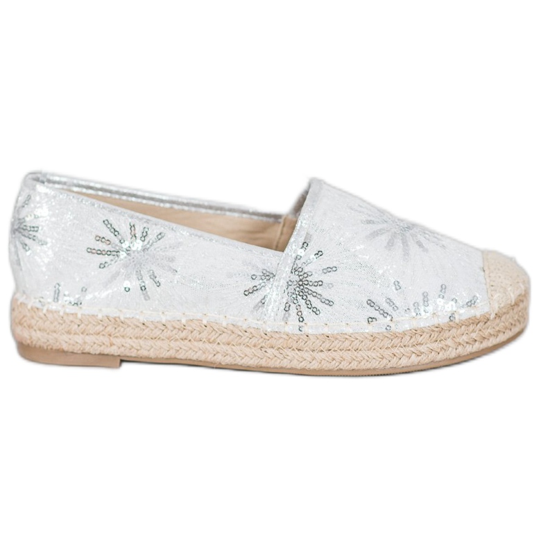 Best Shoes Paljetit Espadrilles harmaa