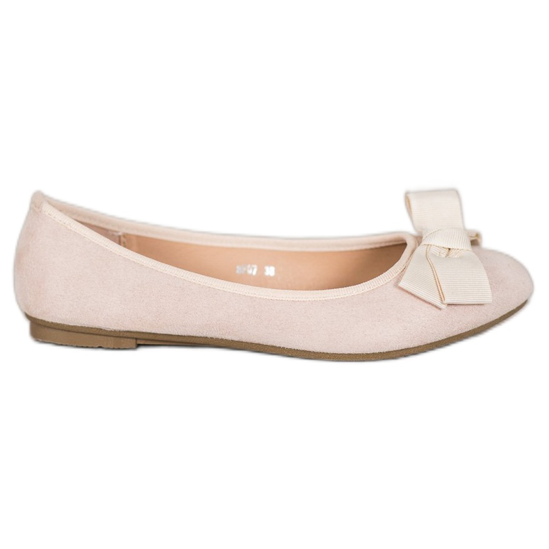 Clowse Tyylikkäät ballerinat jousella ruskea