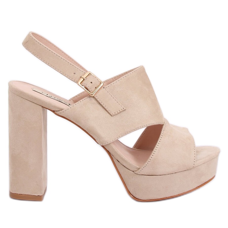 Sandaalit postissa beige 9R02 Beige ruskea vihreä