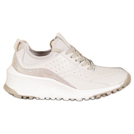 Goodin Beige nahkaiset lenkkarit