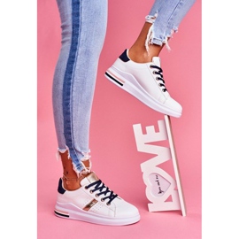 SEA Valkoiset ja kultaiset naisten urheilukengät B0-227 valkoinen