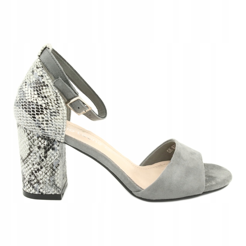 Sergio Leone Naisten sandaalit Post Animal Pattern Sk873 Harmaa