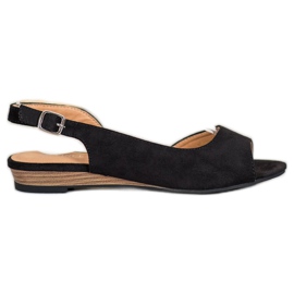 Mukavat mokkanahkaiset VINCEZA -kengät musta